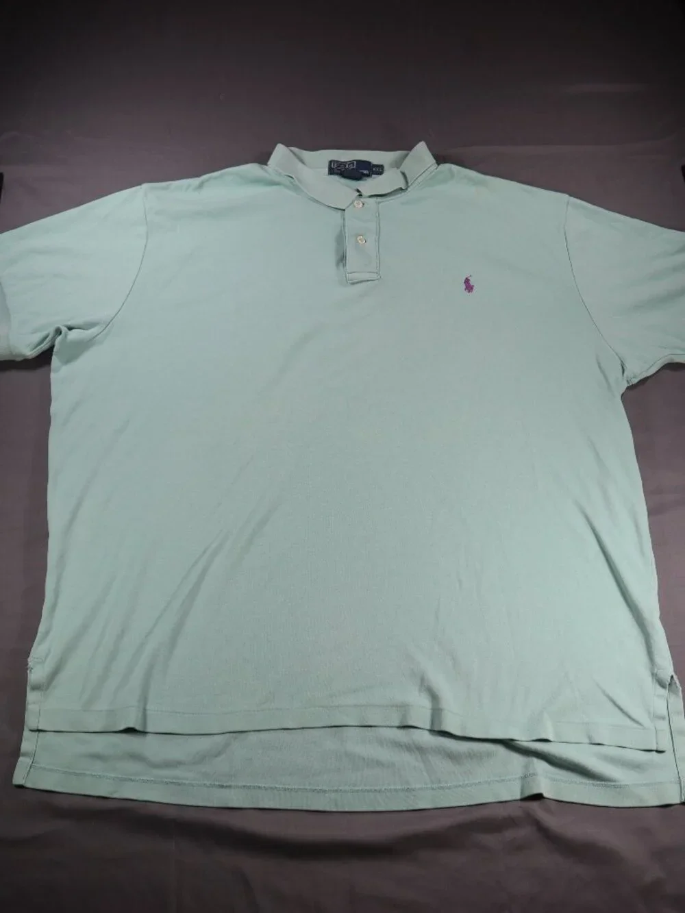 Polo Ralph Lauren Men's Shirt Short-Sleeve XXL Green/Teal